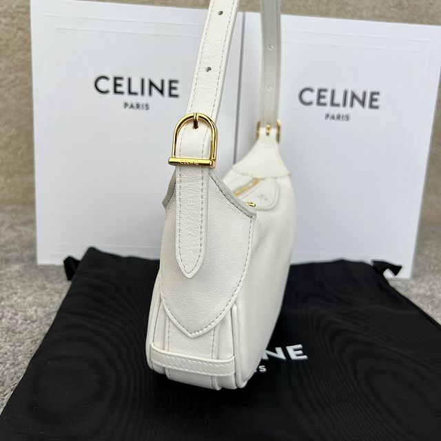 Celine original calfskin mini romy bag 10K123 white