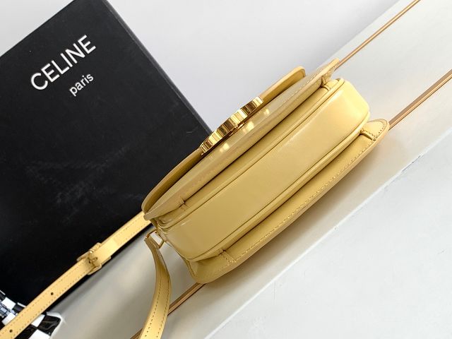 Celine original patent calfskin mini besace bag 10L063 yellow