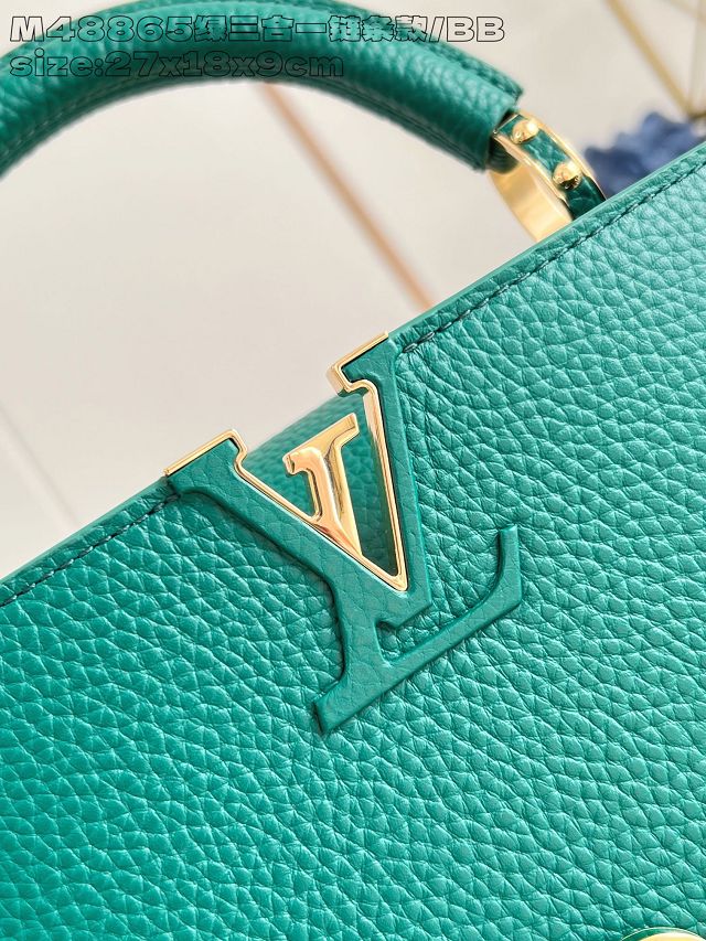 Louis vuitton original calfskin capucines BB M12345 green