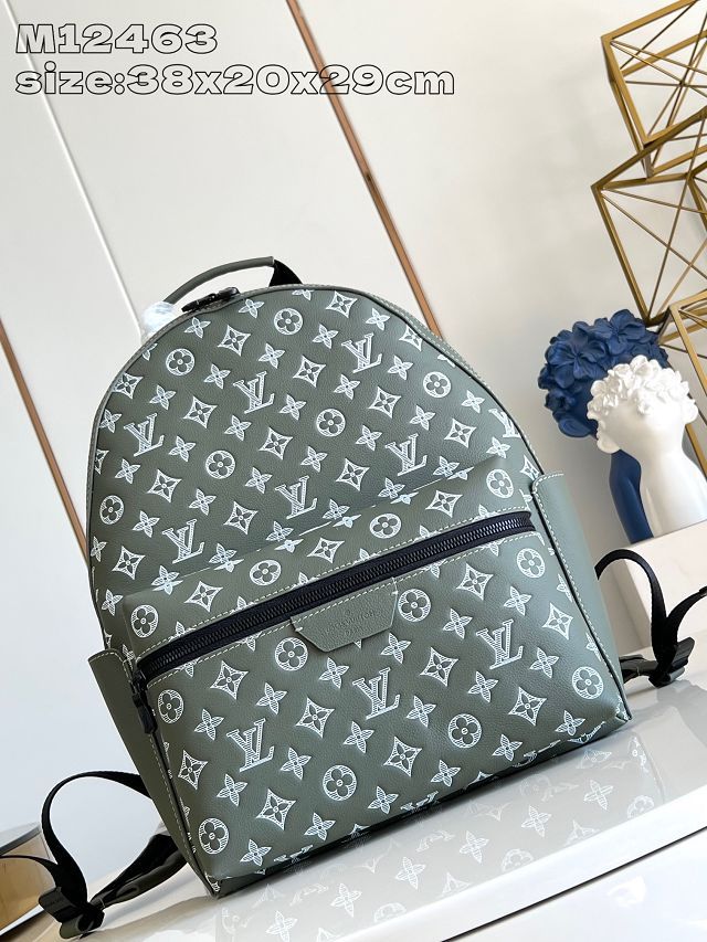 Louis vuitton original calfskin discovery backpack M12463 green