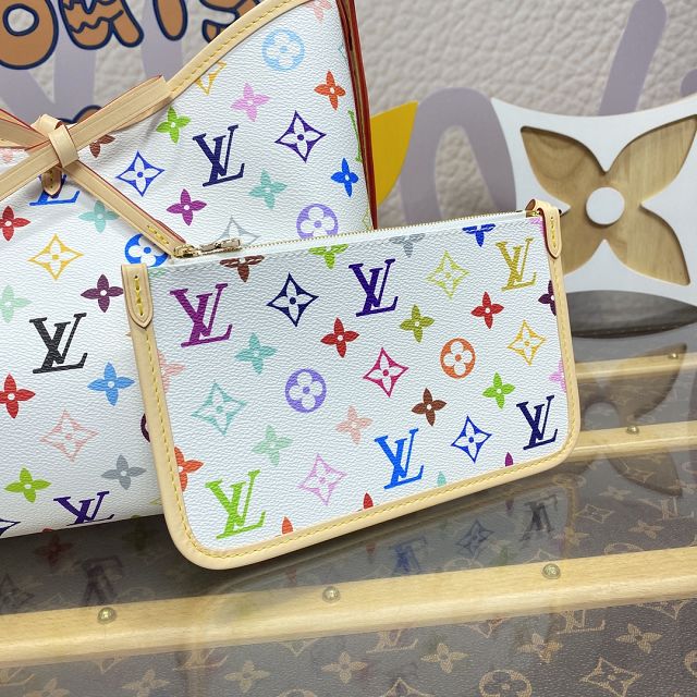 Louis vuitton original monogram canvas carryall PM handbag M13661 white