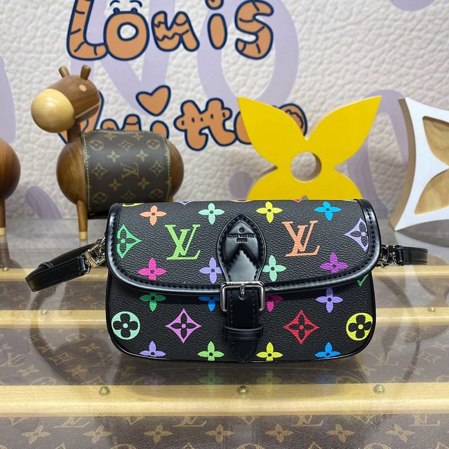 Louis vuitton original monogram canvas nano diane M14194 black