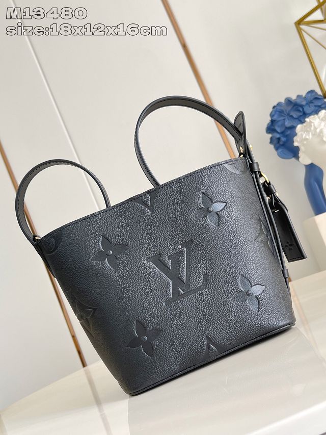 Louis vuitton original calfskin all in BB handbag M13480 black