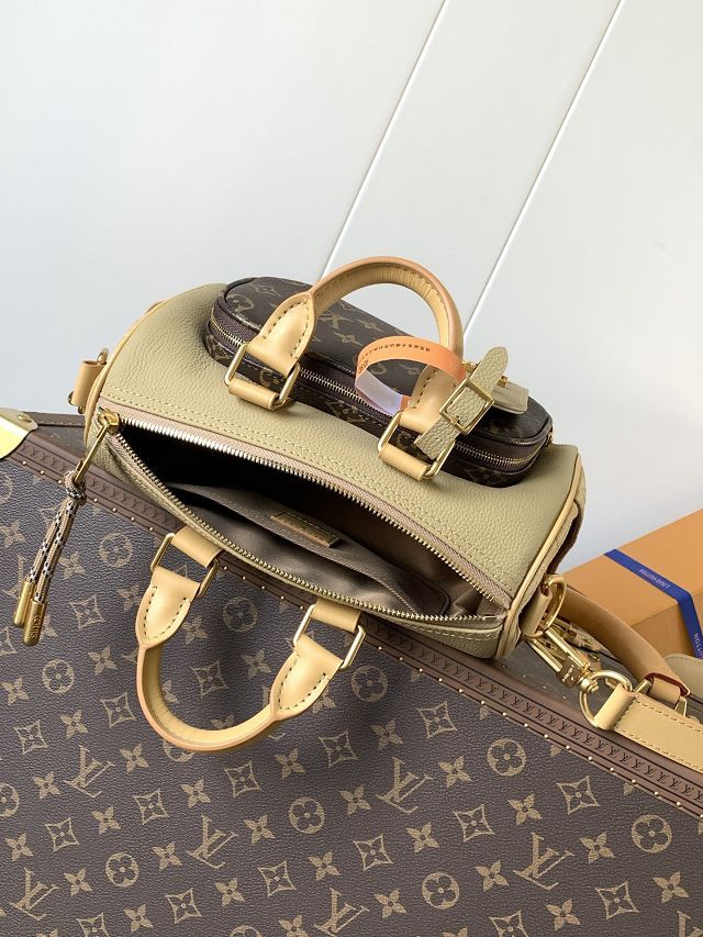 Louis vuitton original calfskin keepall 25 M12627 beige