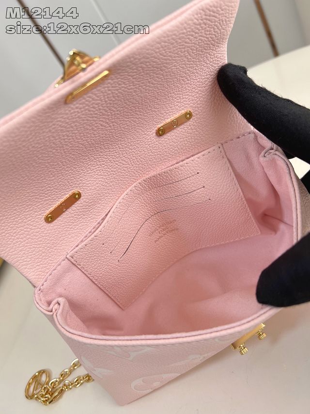 Louis vuitton original calfskin nano madeleine bag M12144 light pink