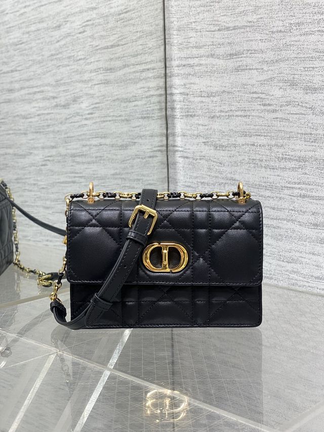 Dior original calfskin mini caro bag M9240 black