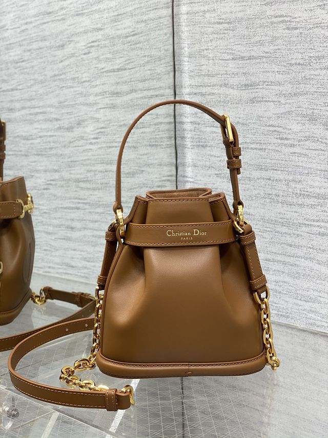 Dior original calfskin cest bag M2271 brown