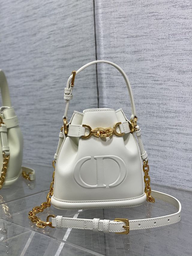 Dior original calfskin cest bag M2271 white