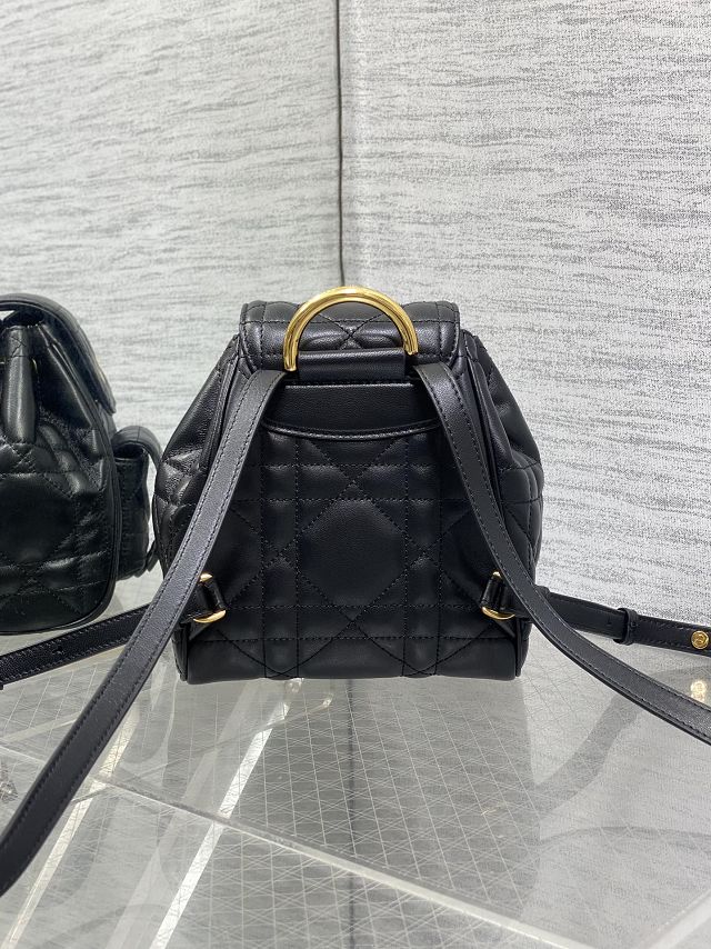 Dior original lambskin small caro backpack M6302 black