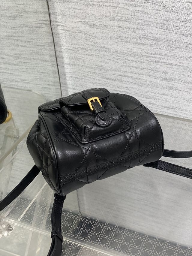 Dior original lambskin small caro backpack M6302 black