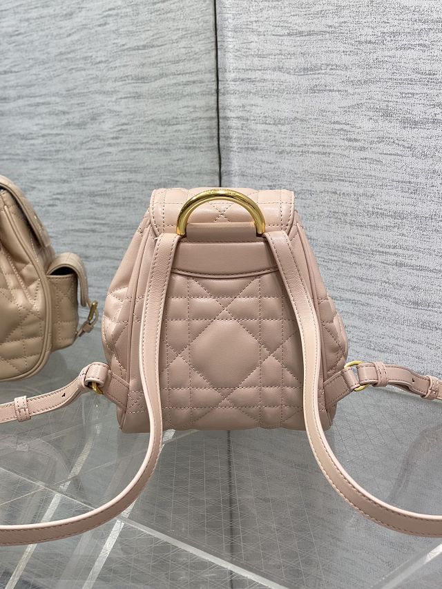 Dior original lambskin small caro backpack M6302 power pink