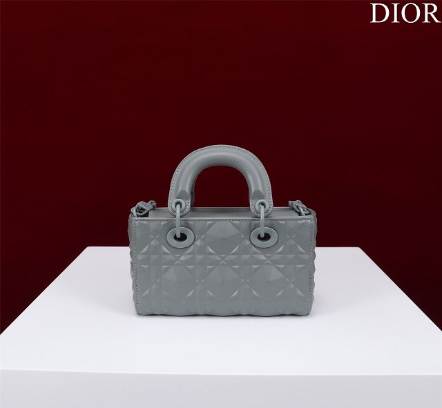 Dior original calfskin lady D-Joy micro bag S0910 grey