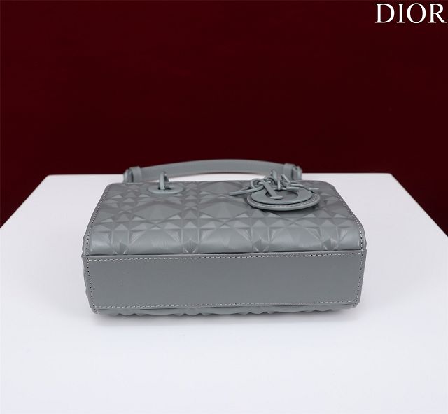 Dior original calfskin lady D-Joy micro bag S0910 grey