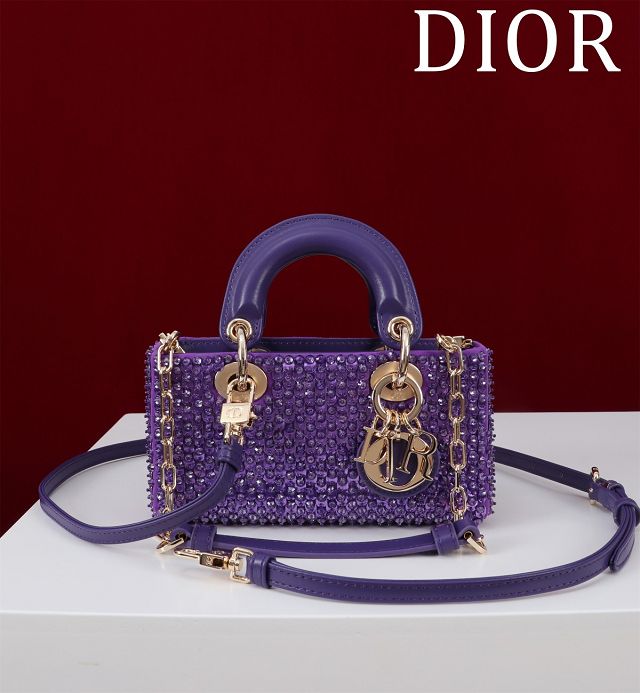 Dior original lambskin lady D-Joy micro bag S0910-2