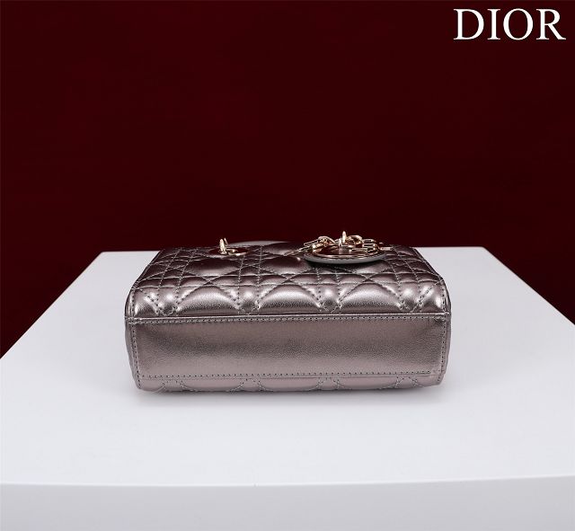 Dior original lambskin lady D-Joy micro bag S0910 brozen