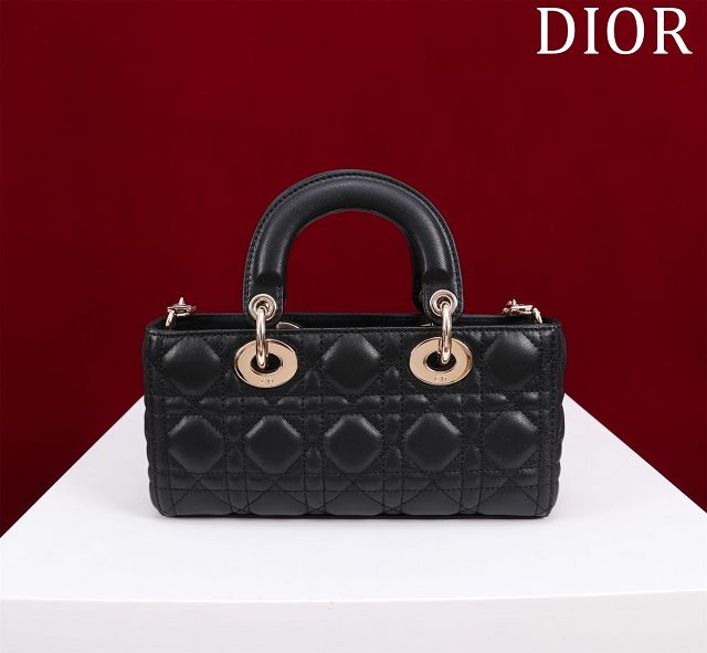 Dior original lambskin small lady D-Joy bag M0613 black