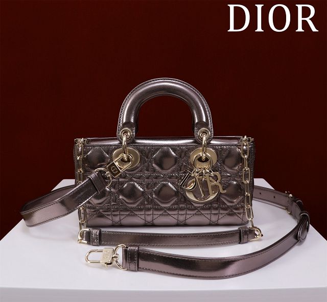 Dior original lambskin small lady D-Joy bag M0613 brozen