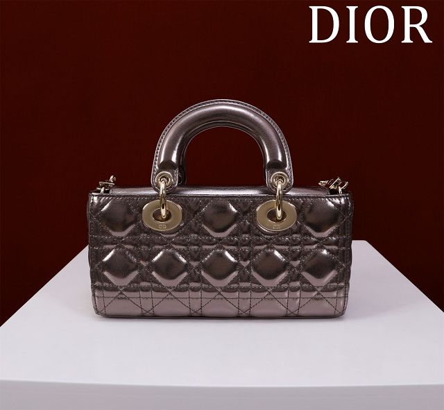 Dior original lambskin small lady D-Joy bag M0613 brozen