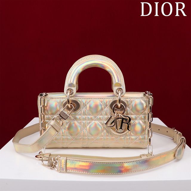 Dior original lambskin small lady D-Joy bag M0613 gold