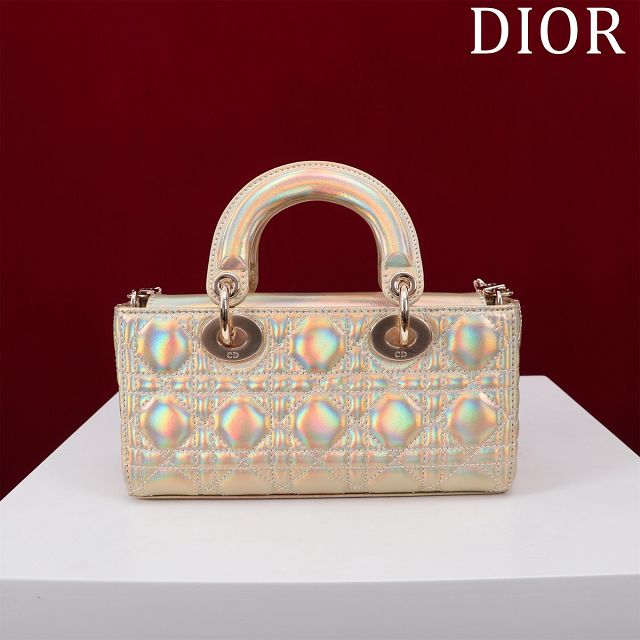 Dior original lambskin small lady D-Joy bag M0613 gold