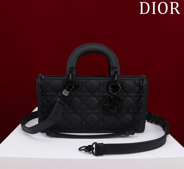 Dior original lambskin medium lady D-Joy bag M0540 allblack