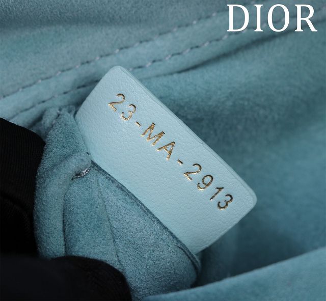 Dior original lambskin medium lady D-Joy bag M0540 blue