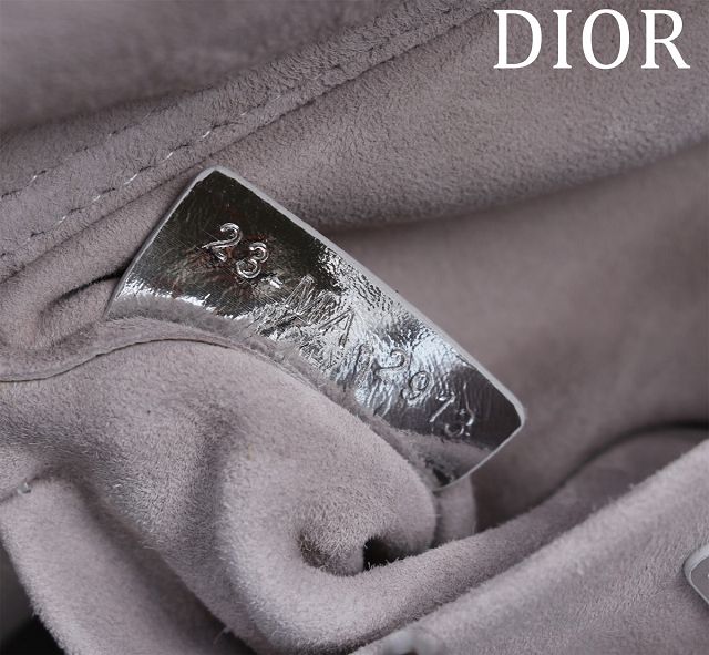 Dior original lambskin medium lady D-Joy bag M0540 silver