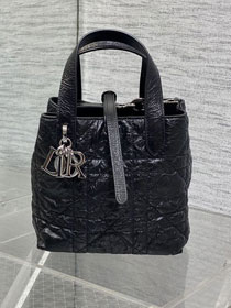 Dior original aged calfskin small toujours vertical tote bag M2835 black