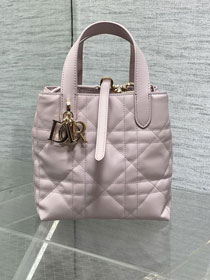 Dior original calfskin small toujours vertical tote bag M2835 light pink