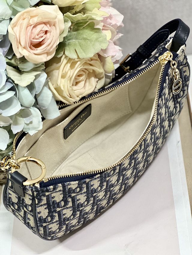 Dior original cotton lounge chain bag M9080 blue