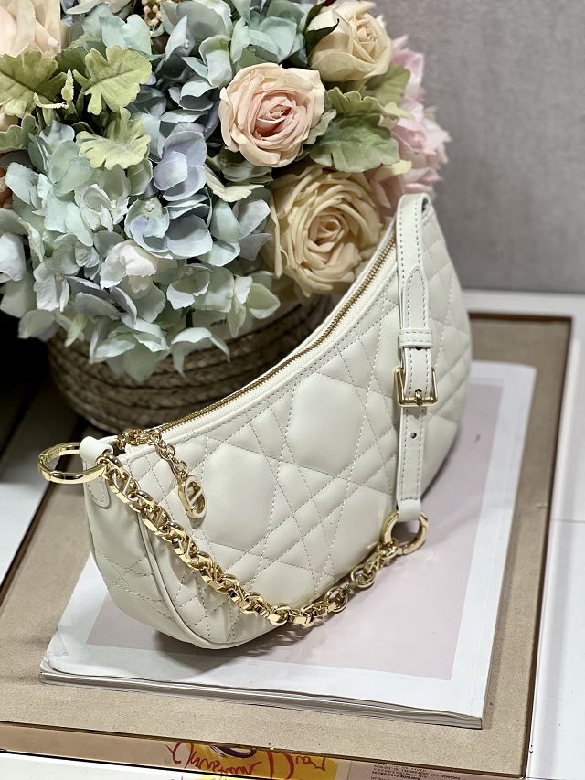 Dior original lambskin lounge chain bag M9080 white