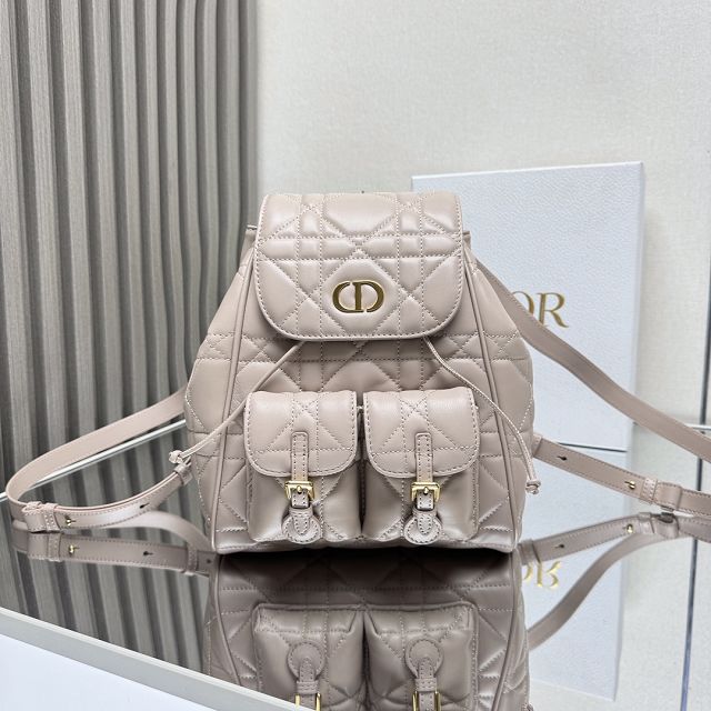 Dior original lambskin medium caro backpack M6301 beige