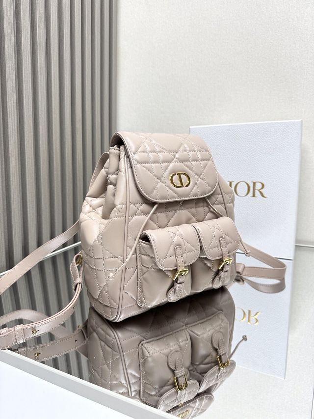 Dior original lambskin medium caro backpack M6301 beige