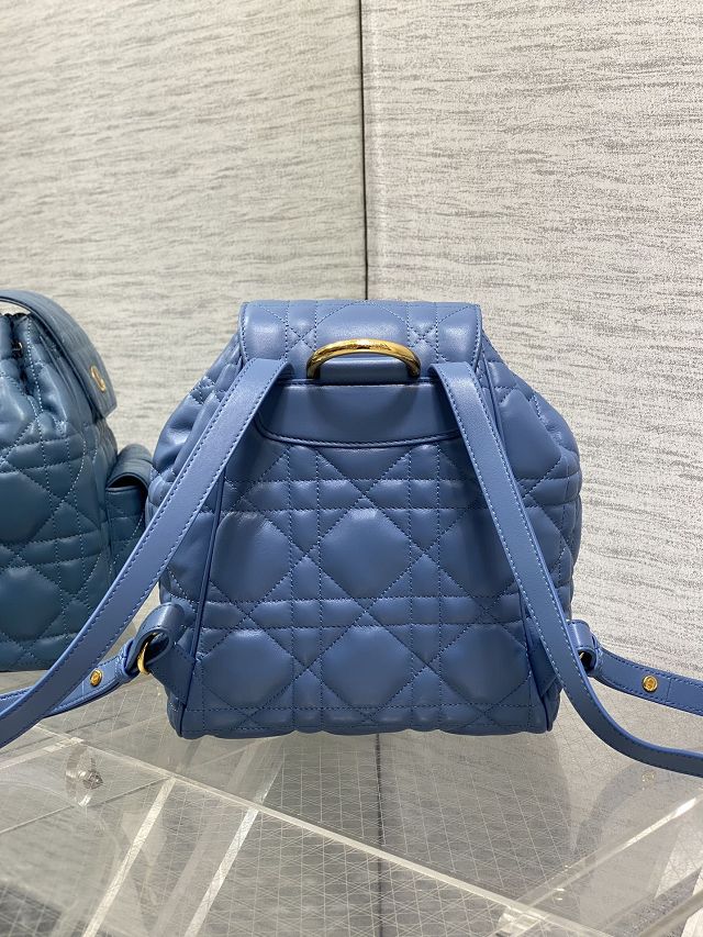 Dior original lambskin medium caro backpack M6301 blue