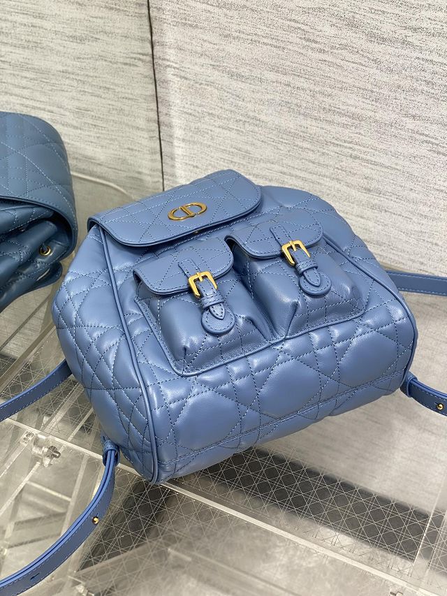 Dior original lambskin medium caro backpack M6301 blue