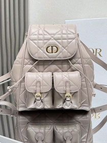 Dior original lambskin medium caro backpack M6301 beige