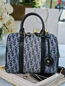 Dior original denim groove 25 bag M1365 blue