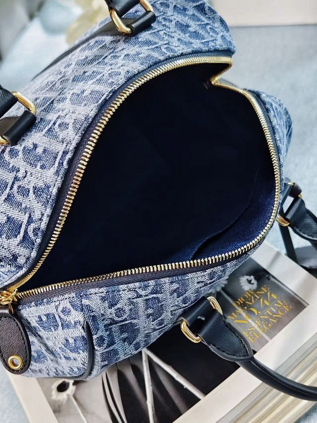 Dior original denim groove 25 bag M1365 blue