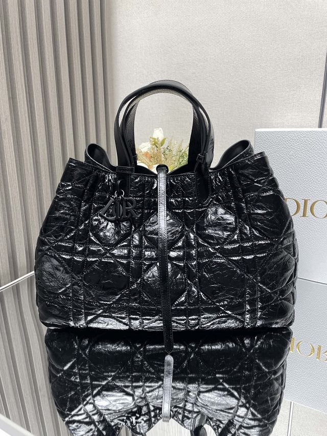 Dior original aged calfskin large toujours bag M2820 black