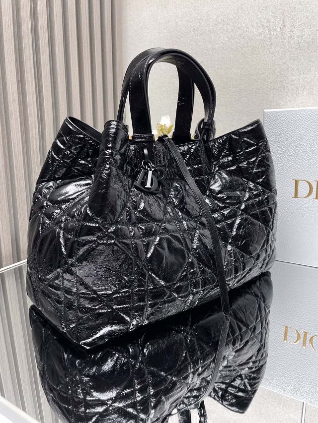 Dior original aged calfskin large toujours bag M2820 black