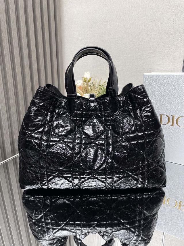 Dior original aged calfskin large toujours bag M2820 black