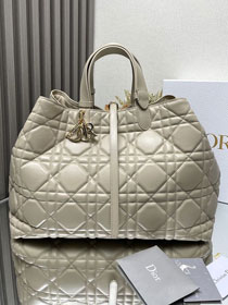 Dior original calfskin large toujours bag M2820 beige