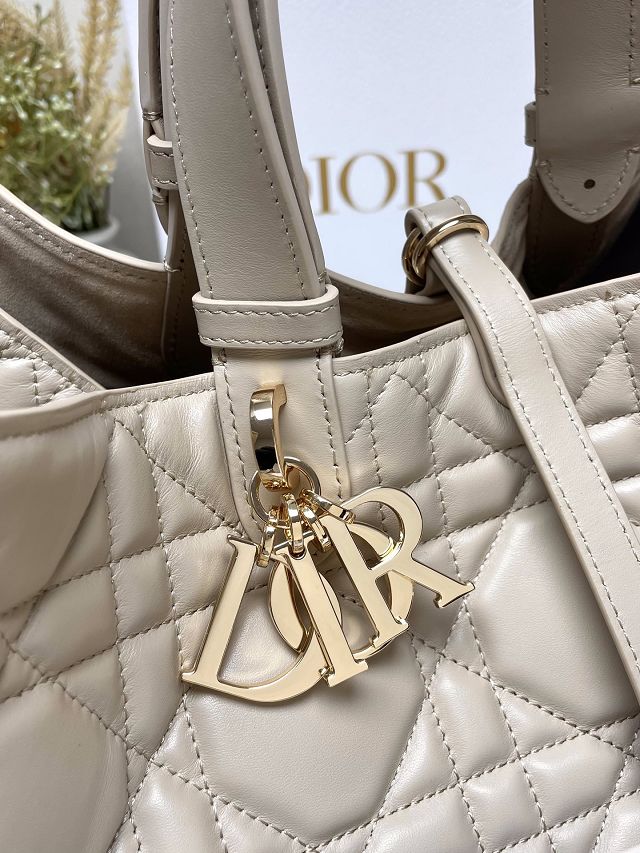 Dior original calfskin large toujours bag M2820 beige