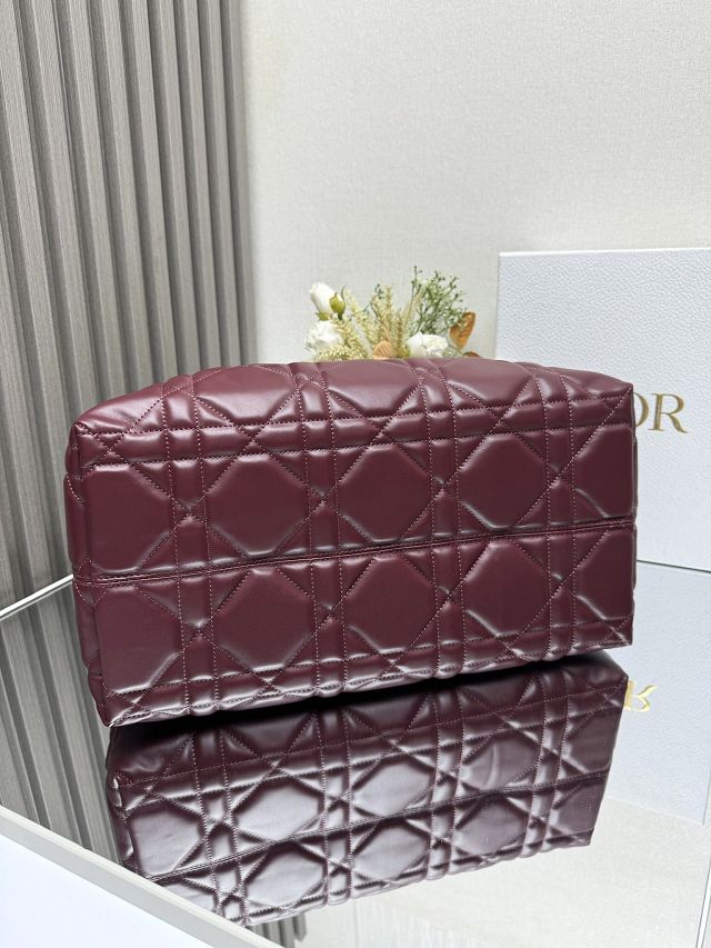 Dior original calfskin large toujours bag M2820 bordeaux