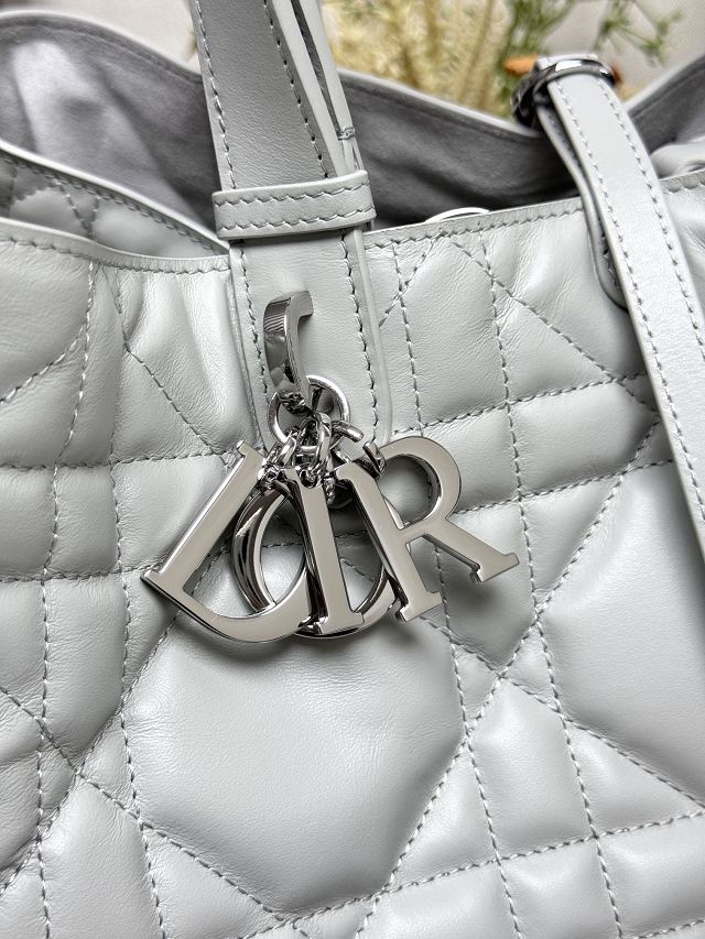 Dior original calfskin large toujours bag M2820 cloud grey