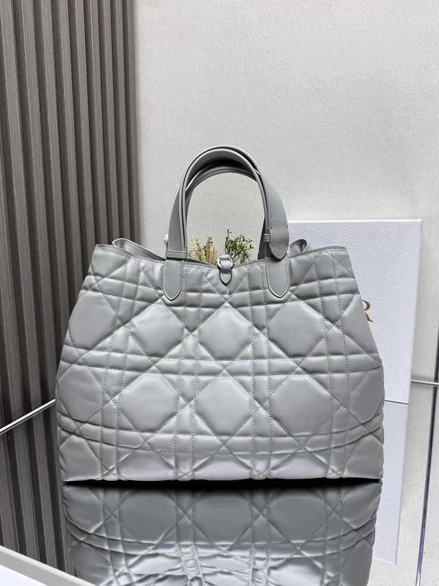 Dior original calfskin large toujours bag M2820 cloud grey