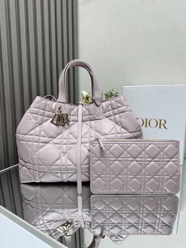 Dior original calfskin large toujours bag M2820 light pink