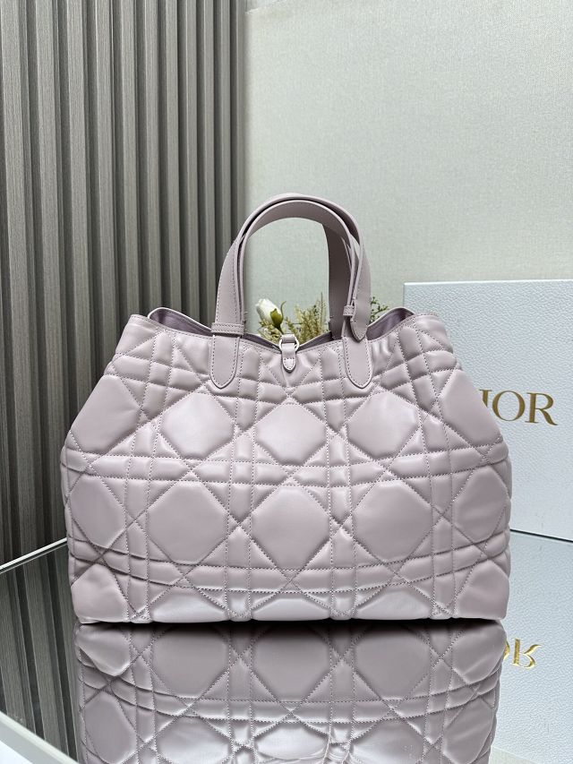 Dior original calfskin large toujours bag M2820 light pink