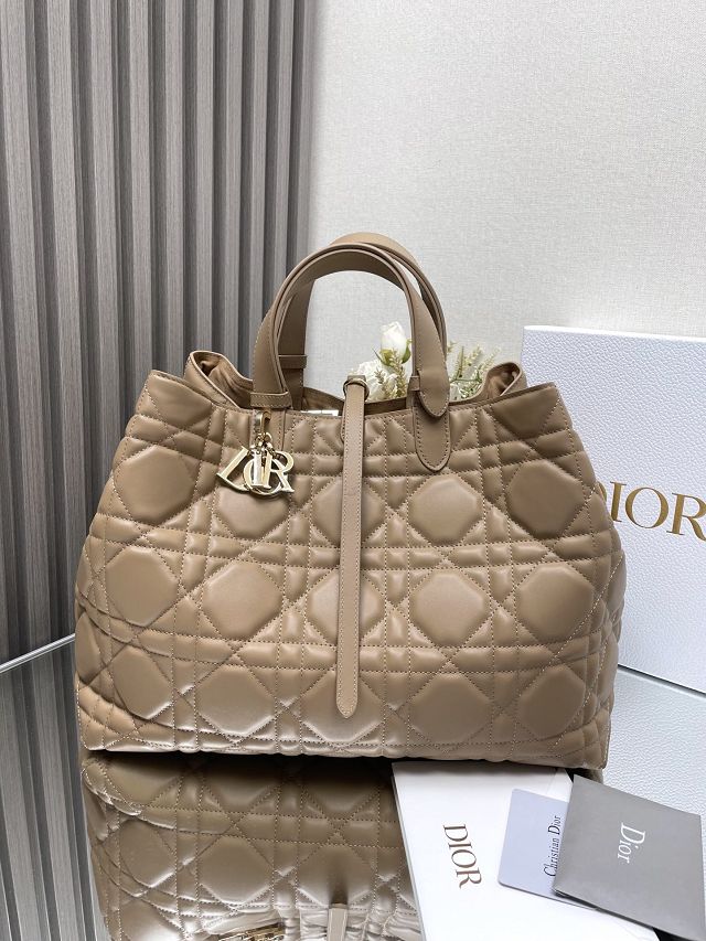 Dior original calfskin large toujours bag M2820 tan