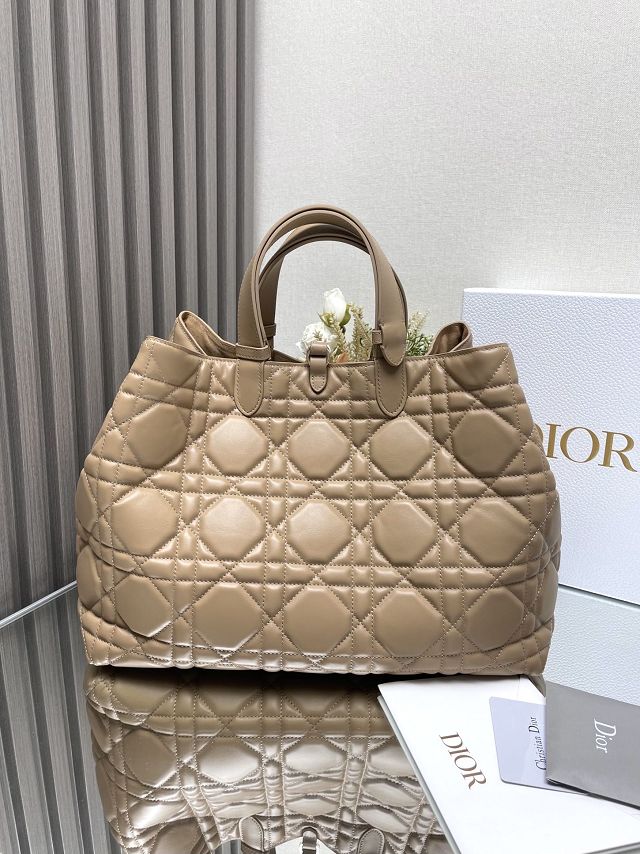 Dior original calfskin large toujours bag M2820 tan